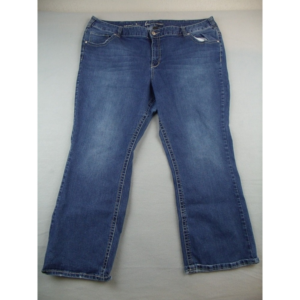 Lane Bryant Slim Boot Jeans Womens 28 Petite Genius Fit Stretch Denim Bootcut